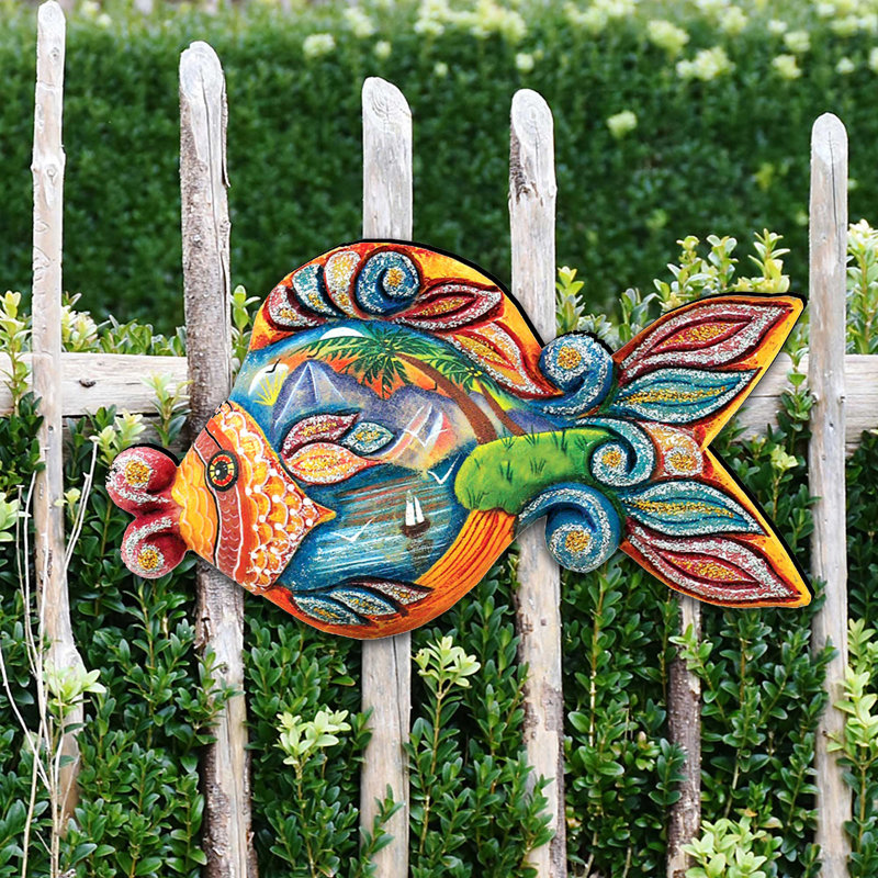 Rosecliff Heights Paradise Fish Beach House Wall Decor Wayfair